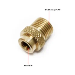 Airbrush Adapter Reduzierstück M5x0,5 IG 9,51 mm (1/8