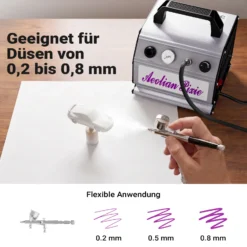 Airbrush Kompressor AS176 kompakt Airbrushkompressor 3 bar Einzylinder