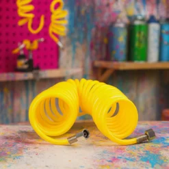 Airbrush Spiralschlauch 2x G 12,91 mm (1/4") Innengewinde 5 m Druckluftschlauch