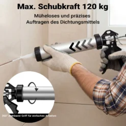 Aluminium Kartuschenpresse 600 Silikonspritze 380 mm