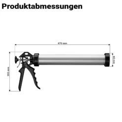 Aluminium Kartuschenpresse 600 Silikonspritze 380 mm