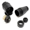 Anhängerstecker 13-polig für 12V Bremsleuchten, Blinklicht, Nebelschlussleuchte u. Schlussleuchte
