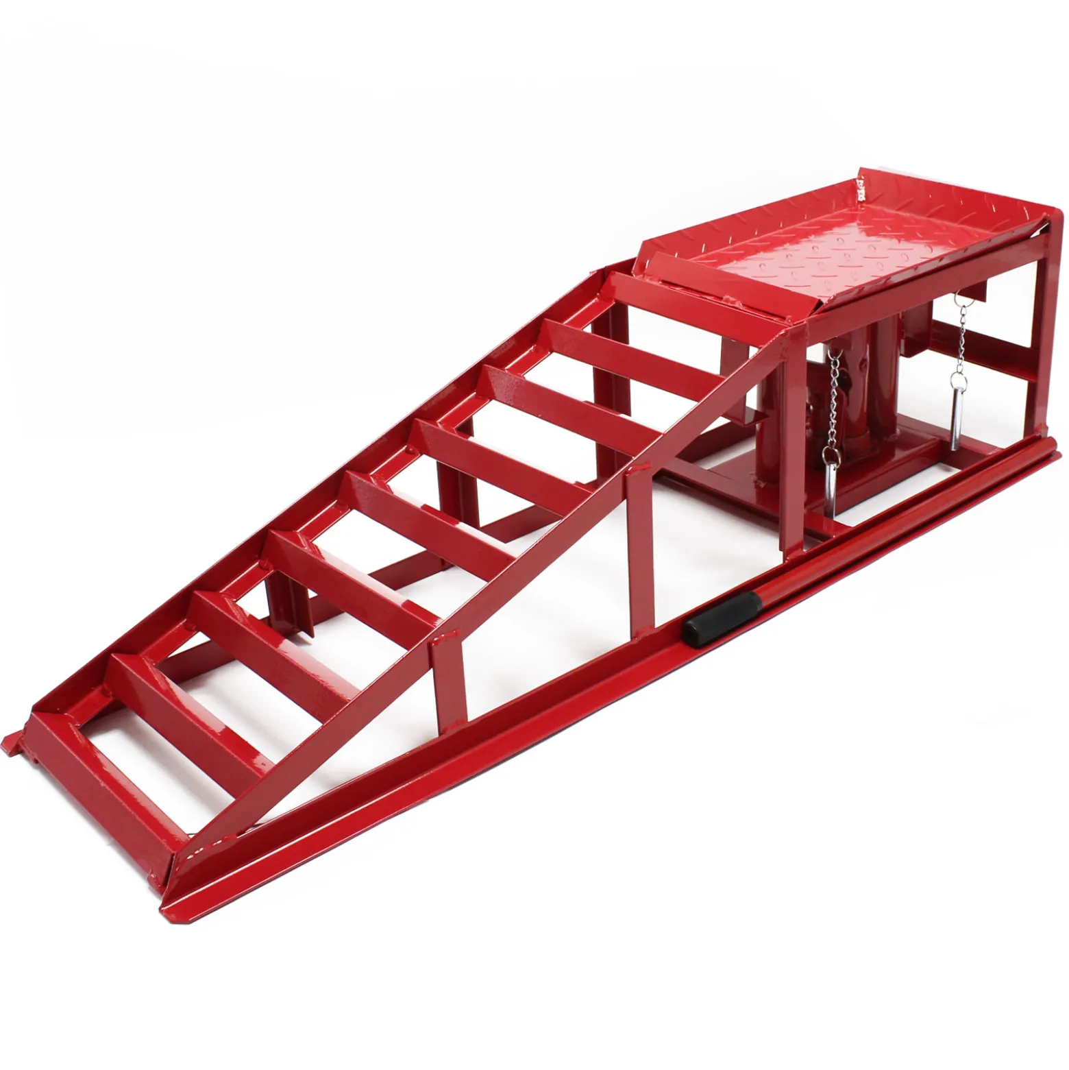 Auffahrrampe mit hydraulischem Wagenheber 2000kg höhenverstellbar Reifenbreite bis 225mm