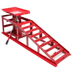 Auffahrrampe mit hydraulischem Wagenheber 2000kg höhenverstellbar Reifenbreite bis 225mm