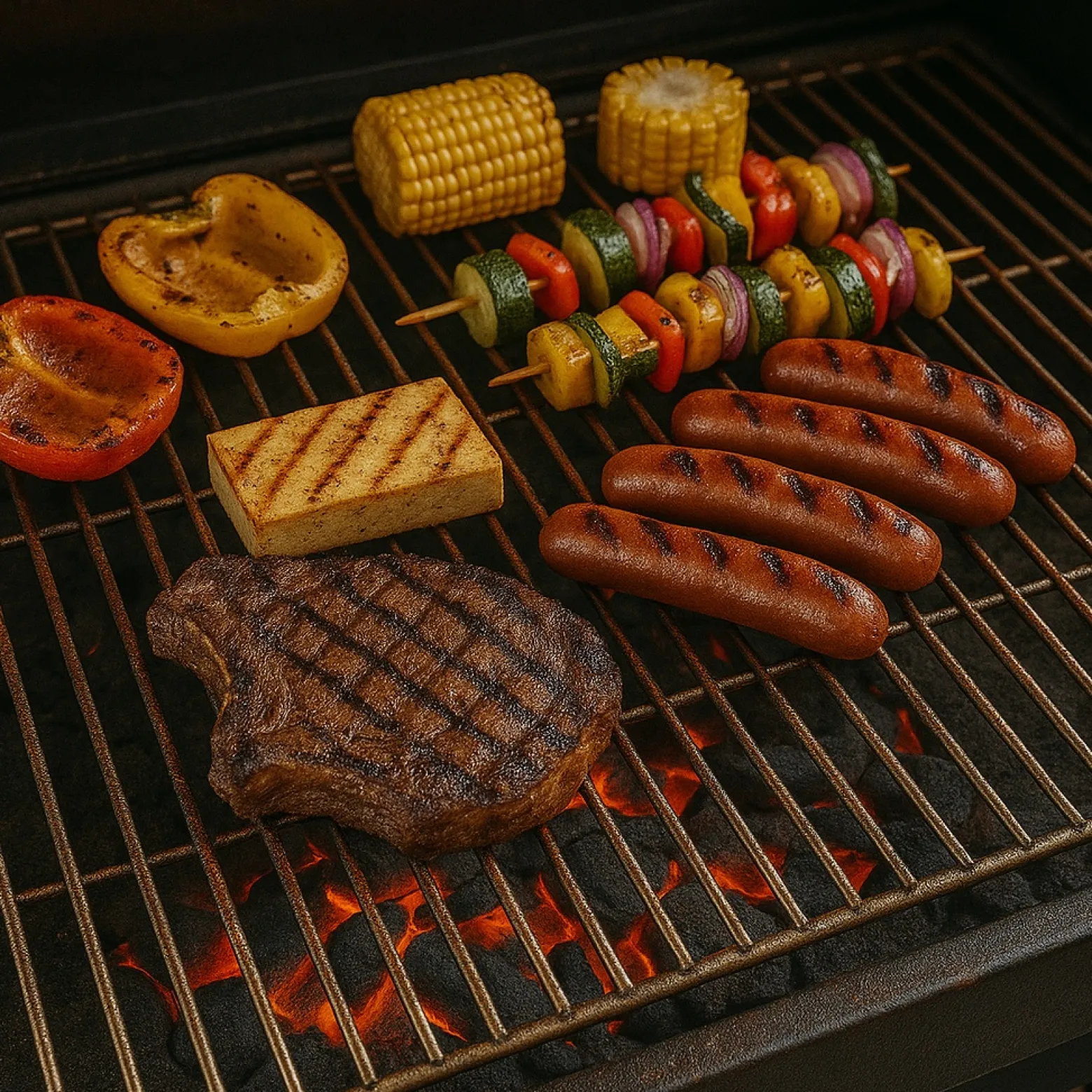 Edelstahl Grillrost eckig 60 x 40 cm rostfrei für Holzkohlegrill, Gasgrill und andere
