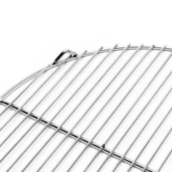Edelstahl Grillrost rund 44,5 cm rostfrei für Holzkohlegrill, Gasgrill, Schwenkgrill