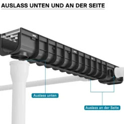 Entwässerungsrinne 1m Abdeckrost 1,5t verzinkt Ablaufrinne Abwasserrinne Abwasser
