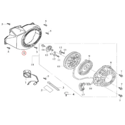 Ersatzteil für Benzinmotor 13 PS Lüftergehäuse
