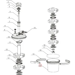 Ersatzteil: SunSun CPF-280 Druckteichfilter Filterbehälter