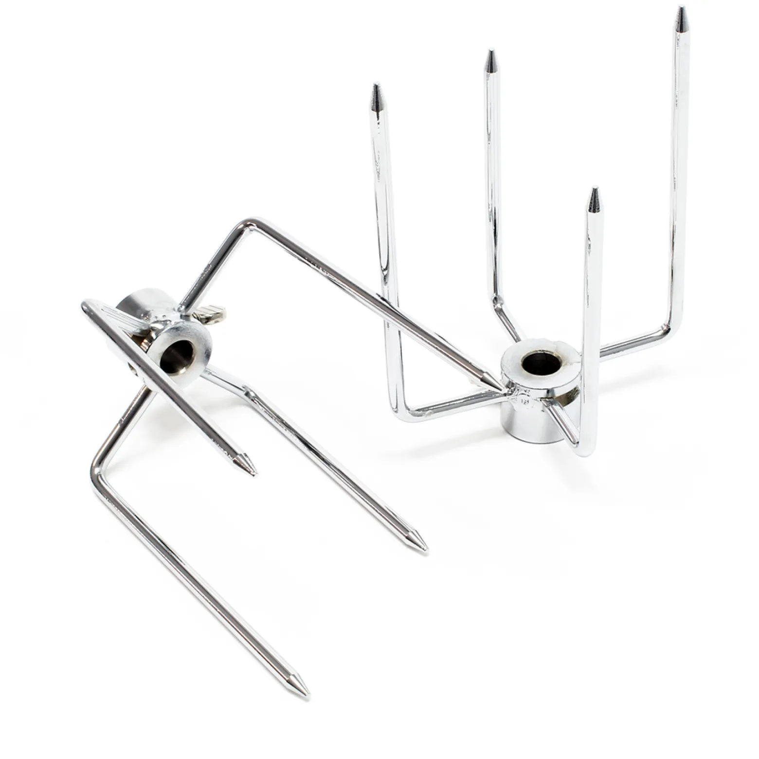 Fleischklammer / Grillklammer Set 2-tlg. für verschiedene Spieße Ø 5-11 mm