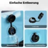Fudajo Hundepool 100 x 30 cm rutschfestes Hundeplanschbecken, Hundeschwimmbad faltbar aus PVC, Hundebadewanne mit verstärkten Kanten, tragbarer Pool für Hunde