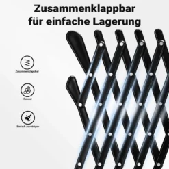 Fudajo Hundeschutzgitter für Autofenster 17,7 x 24 cm, ausziehbares Lüftungsgitter, Frischluftgitter für Haustiere, Fenstergitter schwarz, Gitter für Autos