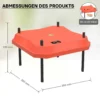 Fudajo 35x35cm Küken-Wärmeplatte mit Temperaturregler 50W Heizplatte für 50-30 Küken für Kunstbrut