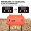 Fudajo 40x55cm Küken-Wärmeplatte mit Temperaturregler 50W Heizplatte für 40-45 Küken für Kunstbrut