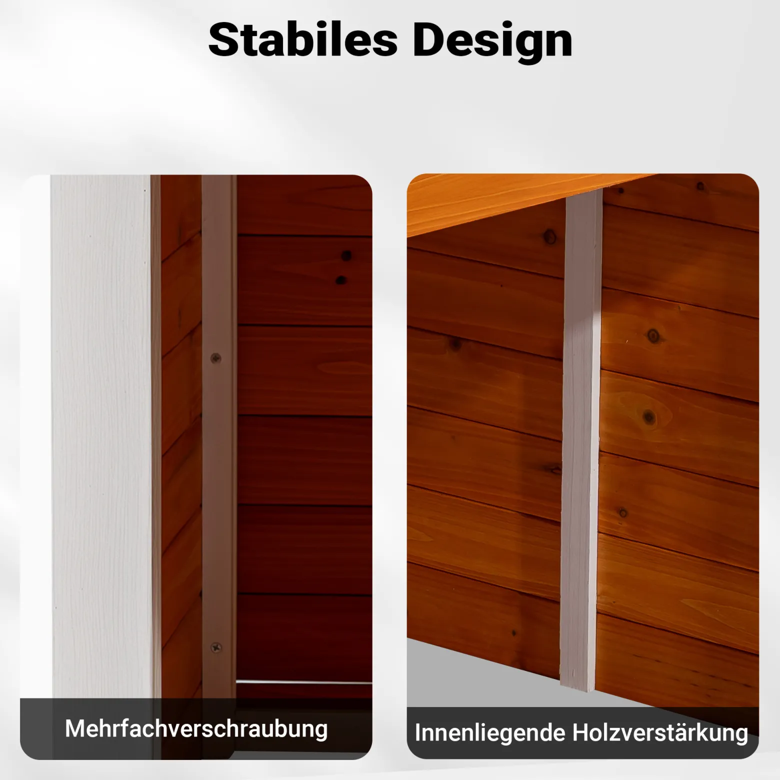 Garage für Mähroboter aus Holz Rasenrobotergarage Gartenhaus Carport Station