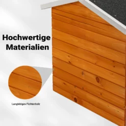 Garage für Mähroboter aus Holz Rasenrobotergarage Gartenhaus Carport Station