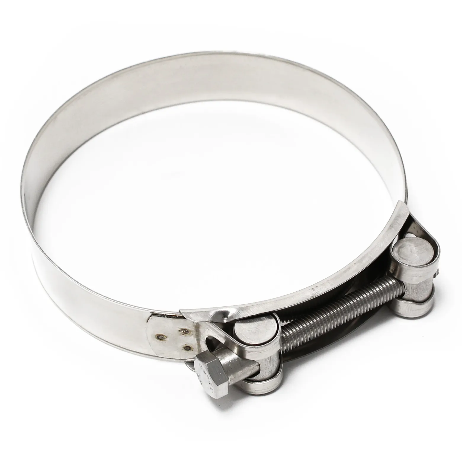 Gelenkbolzen Schlauchschellen W4 rostfreier Edelstahl Bandbreite 24mm Spannbereich 104-112mm