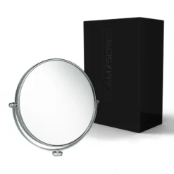 GlamSeries GlamLuminater Mirror, Schminkspiegel 360° Rotation für Arm Add-On, Kosmetikspiegel zweifache Vergrößerung Erweiterung für LED Leuchte