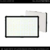 GlamSeries GlamLuxer M LED-Panel, stufenlos dimmbare Beleuchtung 3200-5600 K, LED-Leuchte mit Tischstativ, Diffusor, Kugelkopf, Make-Up Light 8 h Laufzeit