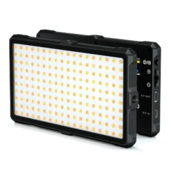 GlamSeries GlamLuxer S LED-Panel, stufenlos dimmbare Beleuchtung 3200-5600 K, LED-Leuchte mit Tischstativ, Diffusor, Kugelkopf, Make-Up Light 8 h Laufzeit