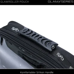 GlamSeries GlamRoller Pouch Taschen Inlay 300 x 175 x 85 mm, PVC-beschichtete Make Up Tasche mit transparentem Deckel