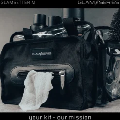 GlamSeries GlamSetter M Kosmetiktasche 230 x 120 x 180 mm, transparenter Make up Organizer mit flexiblen Trageoptionen