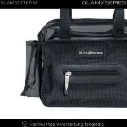 GlamSeries GlamSetter M Kosmetiktasche 230 x 120 x 180 mm, transparenter Make up Organizer mit flexiblen Trageoptionen
