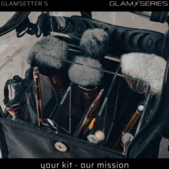 GlamSeries GlamSetter S Kosmetiktasche 175 x 165 x 230 mm, transparenter Make up Organizer mit flexiblen Trageoptionen
