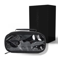 GlamSeries GlamSwitcher Pouch Taschen Inlay 270 x 130 x 110 mm, PVC-beschichtete Make Up Tasche mit transparentem Deckel