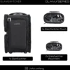 GlamSeries GlamSwitcher Trolley & Rucksack in einem, Kosmetikkoffer mit 5x Pouches, Make-Up Artist Koffer mit Hitzeschutzfach, Organizer für Visagisten, Friseure