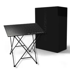 GlamSeries GlamTable Schminktisch klappbar, Frisiertisch bis 20 kg, Make Up Tisch mit Transporttasche, Kosmetiktisch für Visagisten, Friseure, Tättowierer