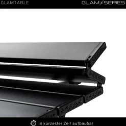 GlamSeries GlamTable Schminktisch klappbar, Frisiertisch bis 20 kg, Make Up Tisch mit Transporttasche, Kosmetiktisch für Visagisten, Friseure, Tättowierer