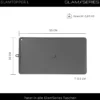 GlamSeries GlamTopper L hitzebeständige Silikonmatte 30 x 55 x 0,5 cm für Make up und Hot Tools wie Glätteisen