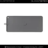 GlamSeries GlamTopper M hitzebeständige Silikonmatte 20 x 45 x 0,5 cm für Make up und Hot Tools wie Glätteisen