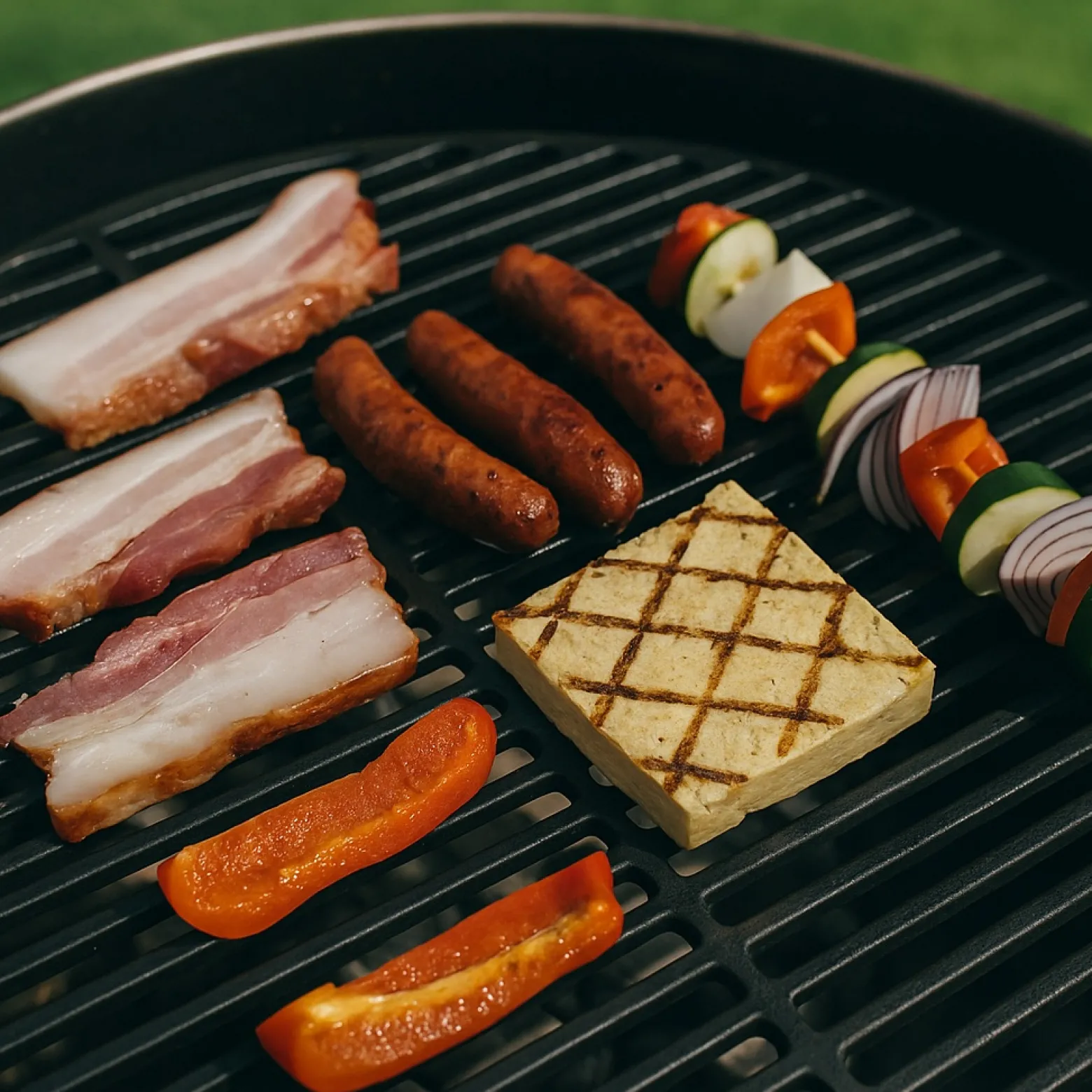 Gusseisen Grillrost rund Ø 45 cm massiv Kugelgrill und Rundgrill