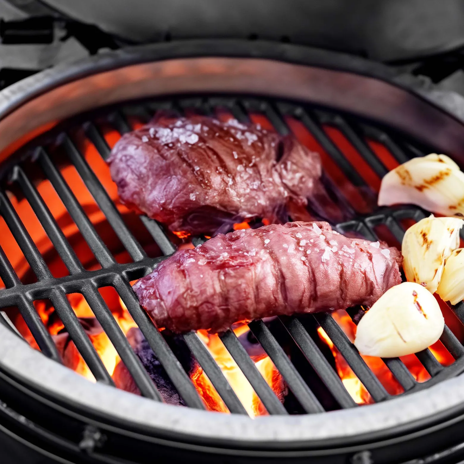 Gusseisen Grillrost rund Ø 45 cm massiv Kugelgrill und Rundgrill