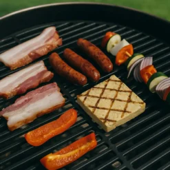 Gusseisen Grillrost rund 54,5 cm massiv für Kugelgrill und Rundgrill