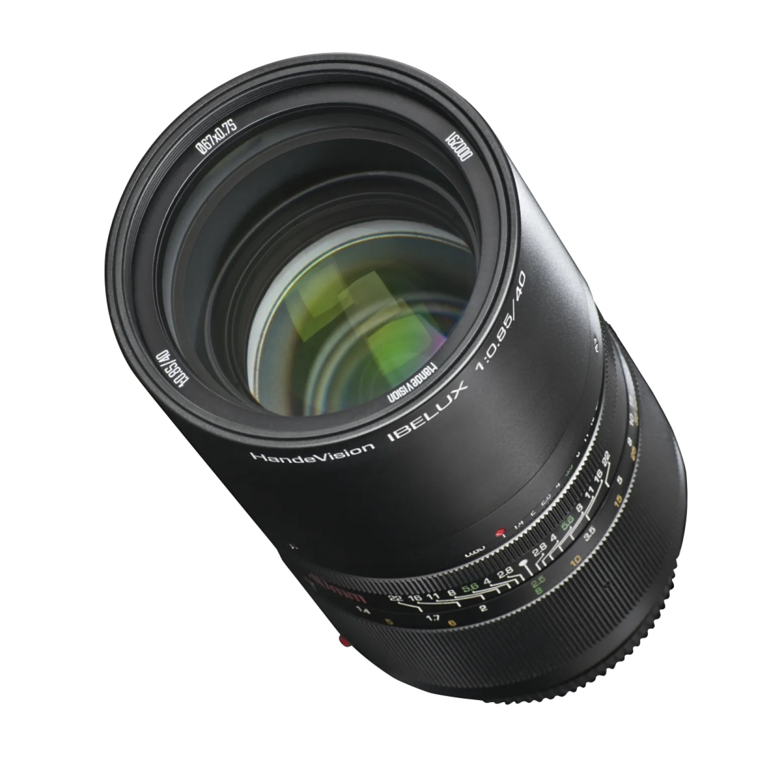 Handevision Ibelux Serienobjektiv 40 mm f/0.85 APS-C – kompatibel mit Sony E – Foto Objektiv, extrem lichtstark, ideal für Portraits & Low-Light, Ganzmetallgehäuse, integrierte Sonnenblende – Schwarz
