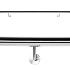 Handlaufset Wandhalter Handlauf 200cm Halter Treppe Haltegriff Edelstahl V2A