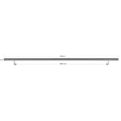 Handlaufset Wandhalter Handlauf 200cm Halter Treppe Haltegriff Edelstahl V2A