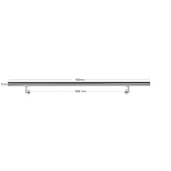Handlaufset Wandhalter Handlauf 100cm Halter Treppe Haltegriff Edelstahl V2A
