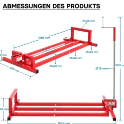 Hebevorrichtung Aufsitzmäher-, Rasentraktor-Heber 115x50x20cm max. 250kg stufenlos verstellbar