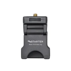Instarter Feder-Klemmhalterung mit 1/4 Zoll Schraubgewinde zur Befestigung von LED-Leuchten, Kamera Blitz Halterung bis max 350g, Adapter, Klemmstativ Blitzschiene, Max. Klemmbreite 16 mm