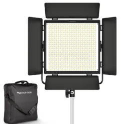 Instarter LED Videoleuchte mit App-Steuerung, 50 W Videoleuchte, Kamera Beleuchtung 360° drehbar, Videolicht für warmes & kaltes Licht Bi-Color