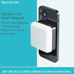 Instarter Mini LED Videoleuchte, magnetische Studioleuchte Magsafe-kompatibel, Kamera Beleuchtung 360° RGB, dimmbares Videolicht