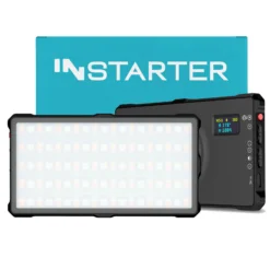 Instarter Spectar LED Videoleuchte, magnetische Kamera Beleuchtung mit Bi-Color, 10 W Videolicht mit Diffusor, Studiolicht mit Powerbank-Funktion