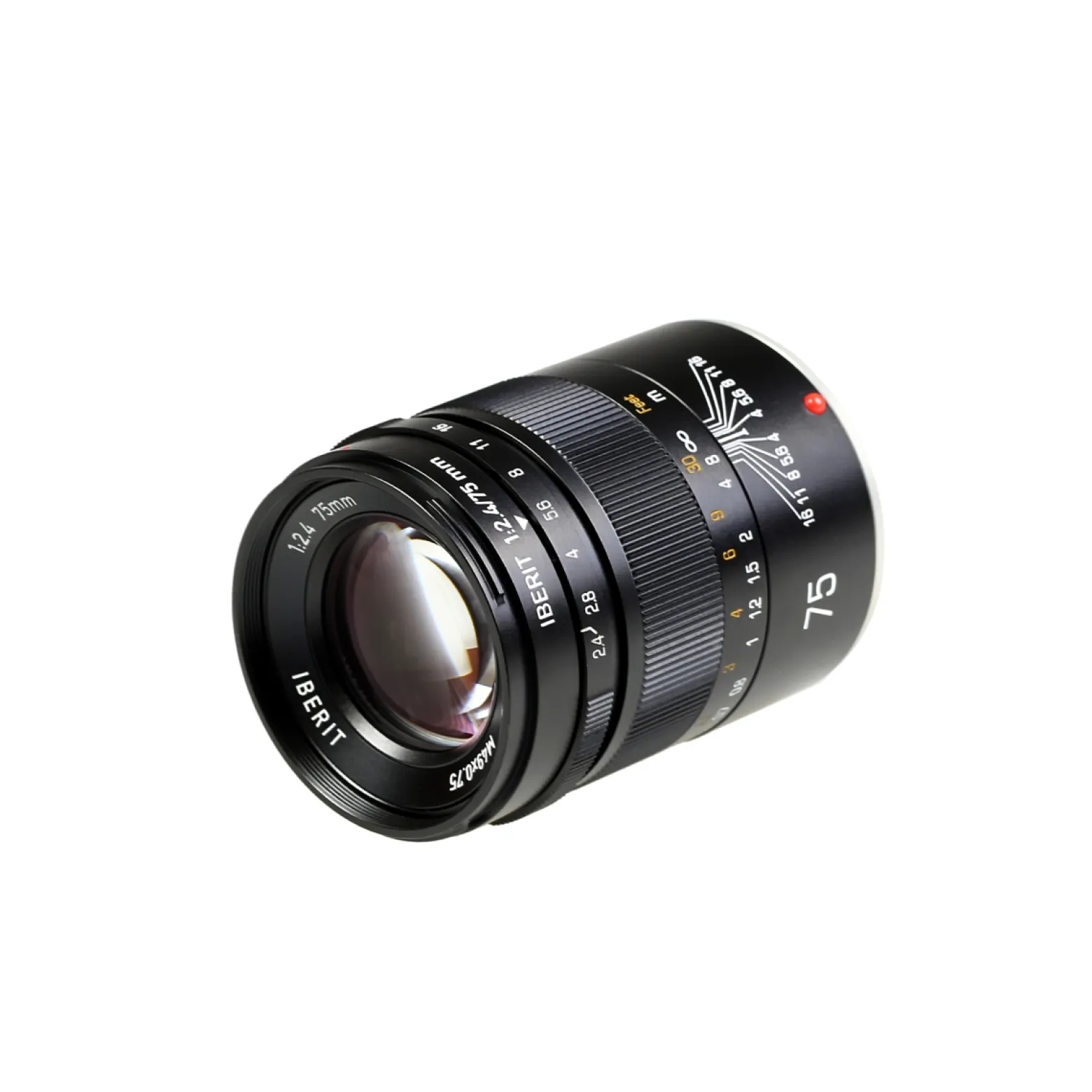 Kipon Iberit 75mm F2,4 Vollformat Objektiv – kompatibel mit Fuji X – Fotoobjektiv 75 mm Brennweite, APS-C Sensoren, robustes Gehäuse