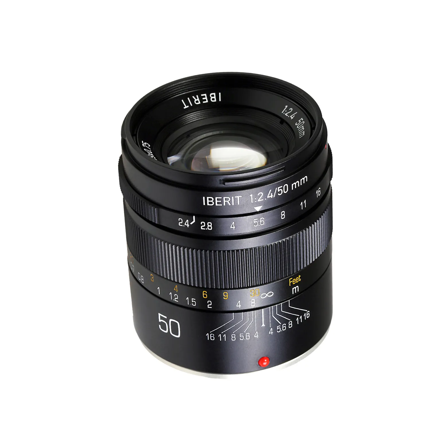 Kipon Iberit 50/2,4 Vollformat Objektiv - Brennweite 50 mm, Lichtstärke F2,4 - manuell, kompatibel mit Fuji X - schwarz