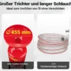 Ölauffanggerät für 68l, höhenverstellbar 98-157cm mit 4-Rad-Fahrwerk, Entleerung mittels Luftdruck