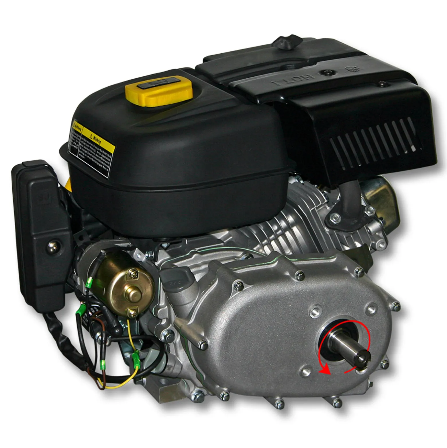 LIFAN 168 Benzinmotor 4,8 kW 6,5 PS 196 ccm mit Ölbadkupplung Reduktionsgetriebe 2:1 E-Starter